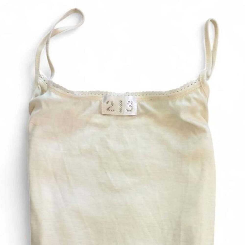 American Vintage Women's Cream and Yellow Vest